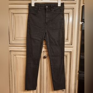 American‎ Eagle Black Distressed Leg Jeans - Size 8 - Black